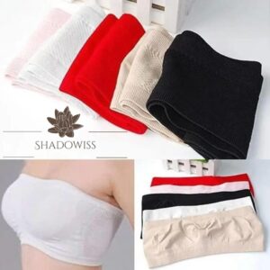 Free Size Non Padded Strapless Bras for Girls Suitable for All Cups Non Wired Sports Brassiere Fits 30 to 38 Sizes in Black and Beige Nylon Brazier for Ladies Strapless Bra for Women